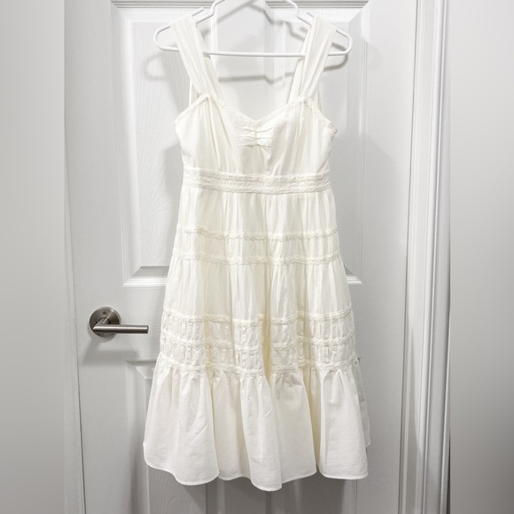 Anthropologie Dresses & Skirts - NWOT - Vintage Anthropologie/Maeve Cream Sundress w/ Lace Details